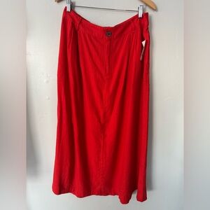 A New Day Reddish Orange Midi Skirt XL